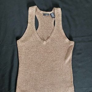 METALLIC RACER BACK TANK TOP